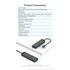 Vention USB-C -> USB-A 3.0*4 & Micro B USB 1m, Hub