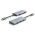 Vention USB-C -> HDMI/USB 3.0x3/SD/TF (0,15m Szürke Aluminum Ötvözet), Dokkoló