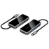 Vention USB-C -> HDMI/USB-C Gen 1/USB 3.0 x 2/RJ45/SD/TF/TRRS 3.5mm/PD (0,15m Szürke Aluminum Ötvözet) Dokkoló