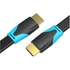 Vention HDMI, (lapos, fekete) , 1m, kábel