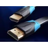 Vention HDMI, 2m, (lapos, fekete) , kábel