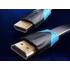 Vention HDMI, (lapos, fekete) , 3m, kábel
