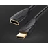 Vention HDMI/M -> HDMI/F (hosszabbító, fekete), 1m, kábel