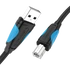 Vention USB-A 2.0 -> USB-B 2.0 (fekete), 8m, kábel