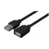 Vention USB-A 2.0/M -> USB-A 2.0/F  (hosszabbító,PVC,fekete), 3m, kábel