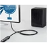 Vention USB-A 2.0/M -> USB-A 2.0/F  (hosszabbító,PVC,fekete), 5m, kábel