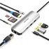 Vention USB-C -> HDMI/USB-C Gen 1/USB3.0x2/RJ45/SD/TF/TRRS 3.5mm/PD (0,15m Szürke Aluminum Ötvözet), Dokkoló