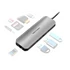 Vention USB-C -> HDMI/USB3.0x3/RJ45/SD/TF/PD (0,15m Szürke Aluminum Ötvözet), Dokkoló