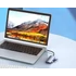 Vention USB-C -> HDMI/USB 3.0x3/RJ45/PD (0,15m Szürke Aluminum Ötvözet), Dokkoló