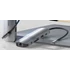 Vention USB-C -> HDMI/USB3.0x3/RJ45/SD/TF/TRRS 3.5mm/PD (0,15m Szürke Aluminum Ötvözet), Dokkoló